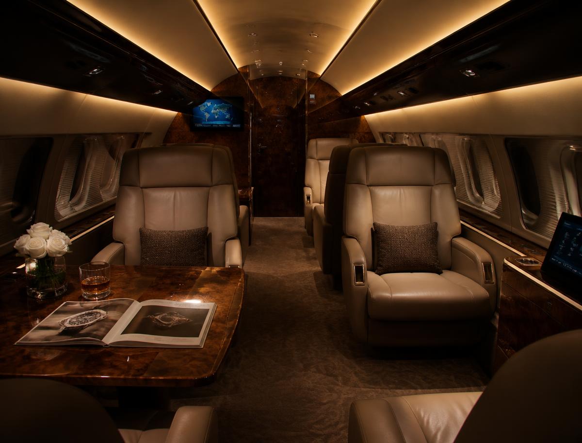 Higienização de cabine VIP de jato privado
